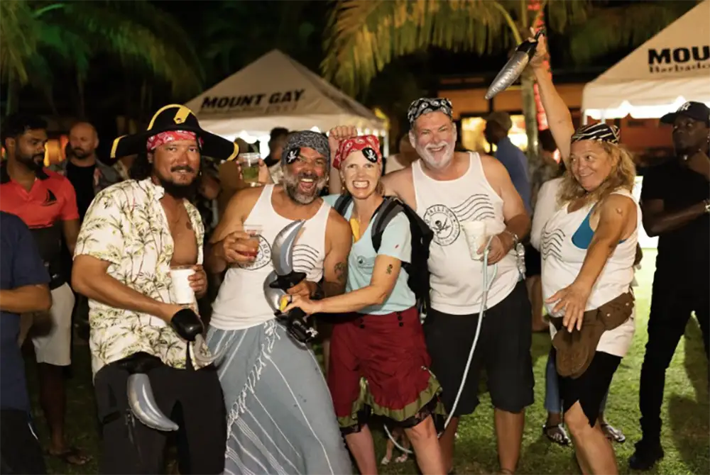 End of race party