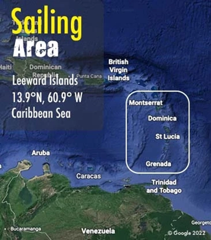 Leeward sailing area