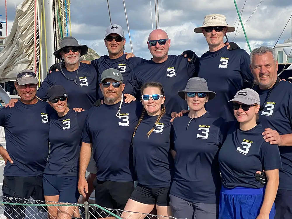 crew ready to race with Rubicon 3