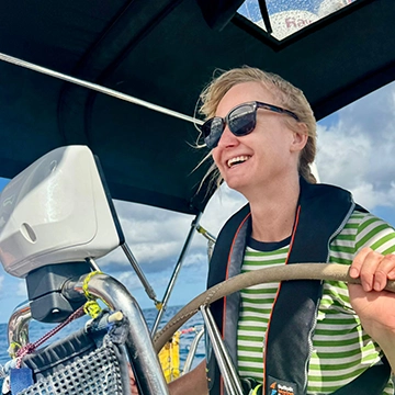 Lady sailing