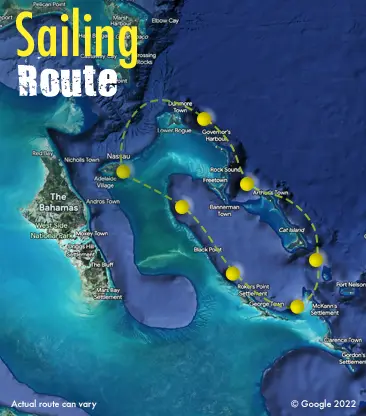 Bahamas sailing area