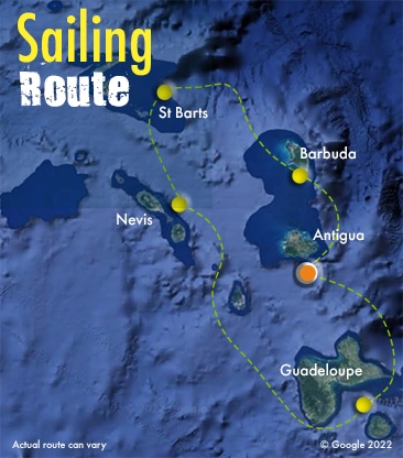 RORC Caribbean 600 race route