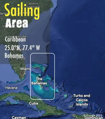 Bahamas sailing area map