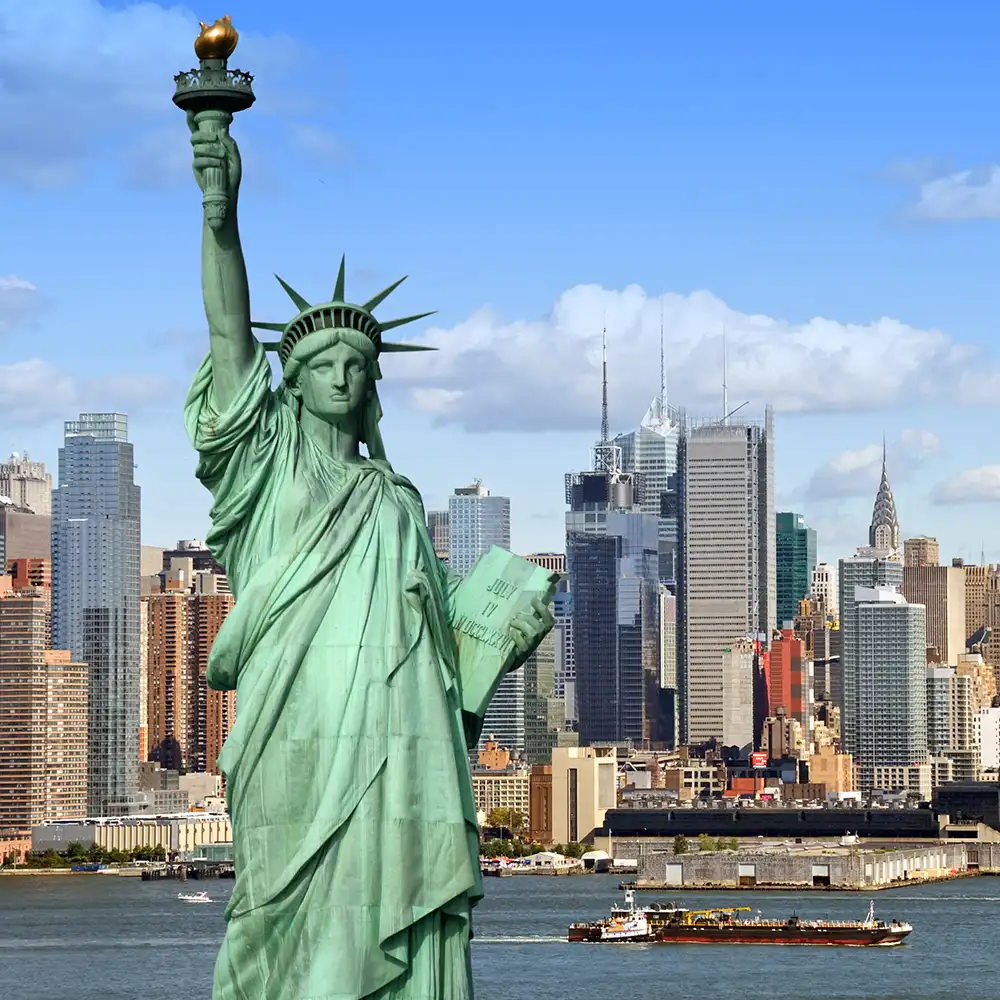 Sailing into new york