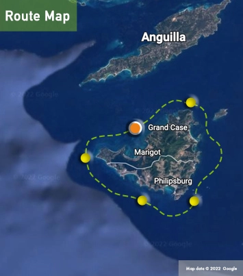 st maarten regatta race map