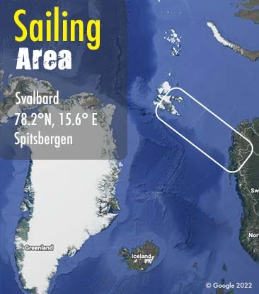 Norway to svalbard sailing area map
