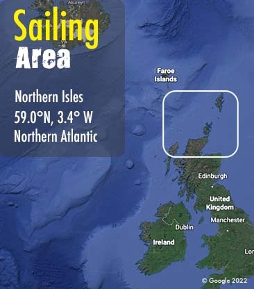 scotlands wild islands area map for sailing