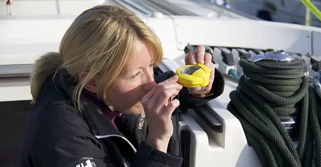 using hand bearing compass