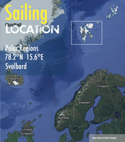 Svalbard sailing area map