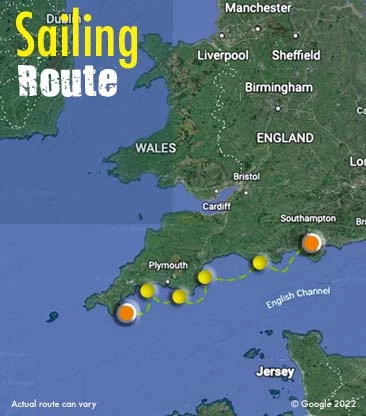 sailing mile builder uk route map