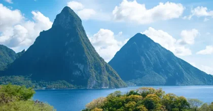 st lucia pitons