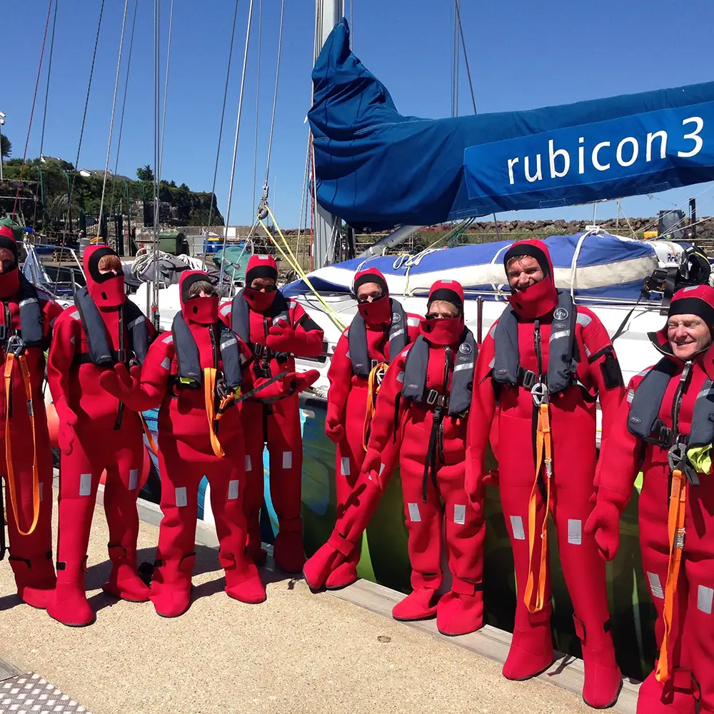 Survival suits sailing