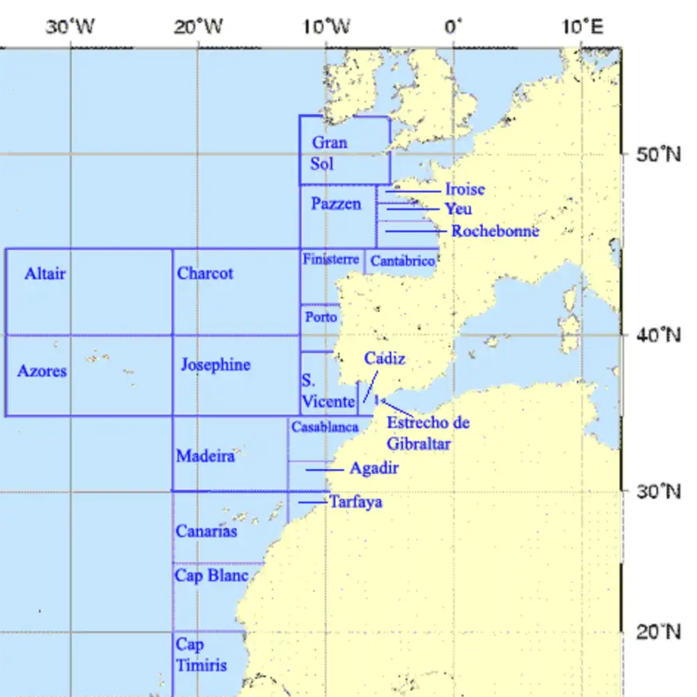 Forecast areas