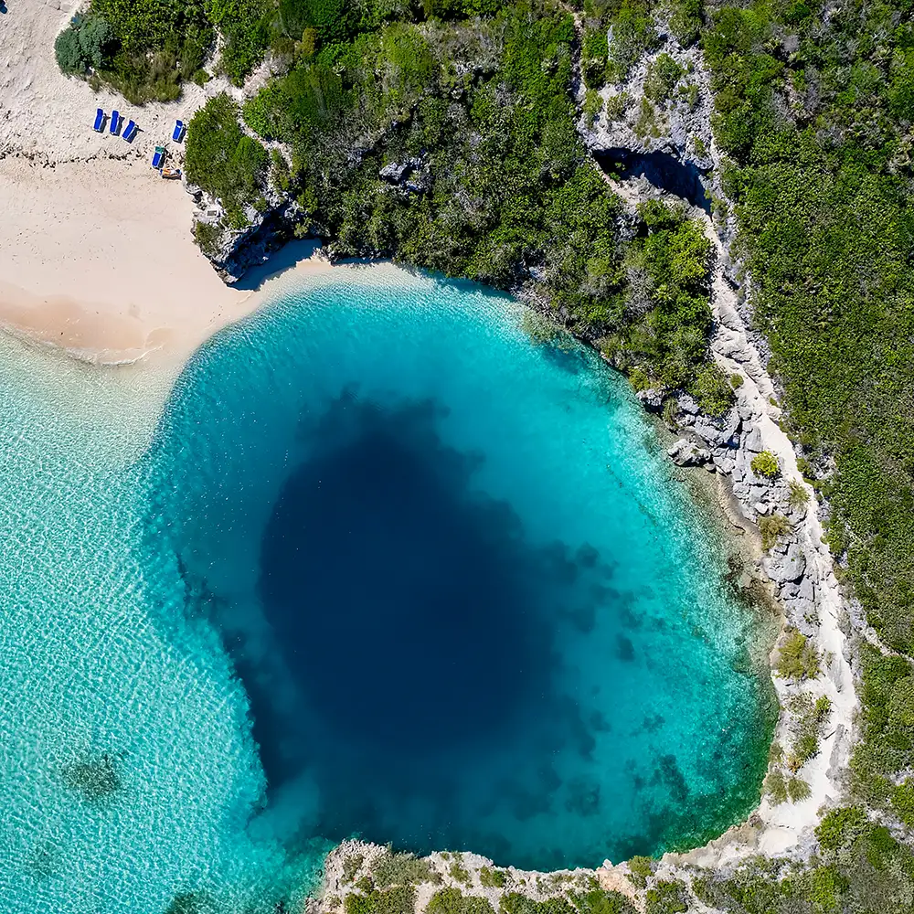 blue hole long island bahamas