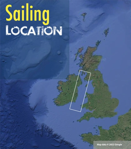 scotland to ireland sailing area map
